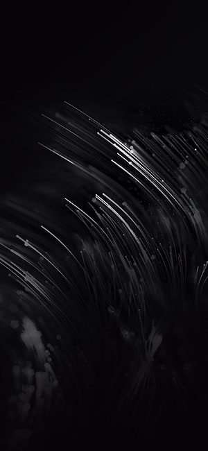 Sleek Black Abstract Light Streaks on Dark Background HD phone wallpaper