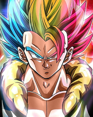Super Saiyan Gogeta Dragon Ball Anime Character Portrait HD phone wallpaper