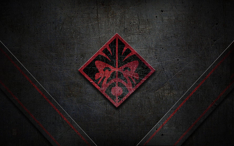 HP Omen X Gaming Logo on Dark Textured Metal Background HD wallpaper