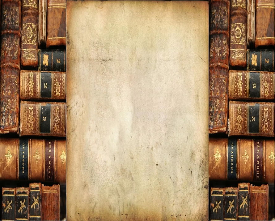 Vintage Antique Leather Books Framing Aged Parchment Paper Texture HD wallpaper