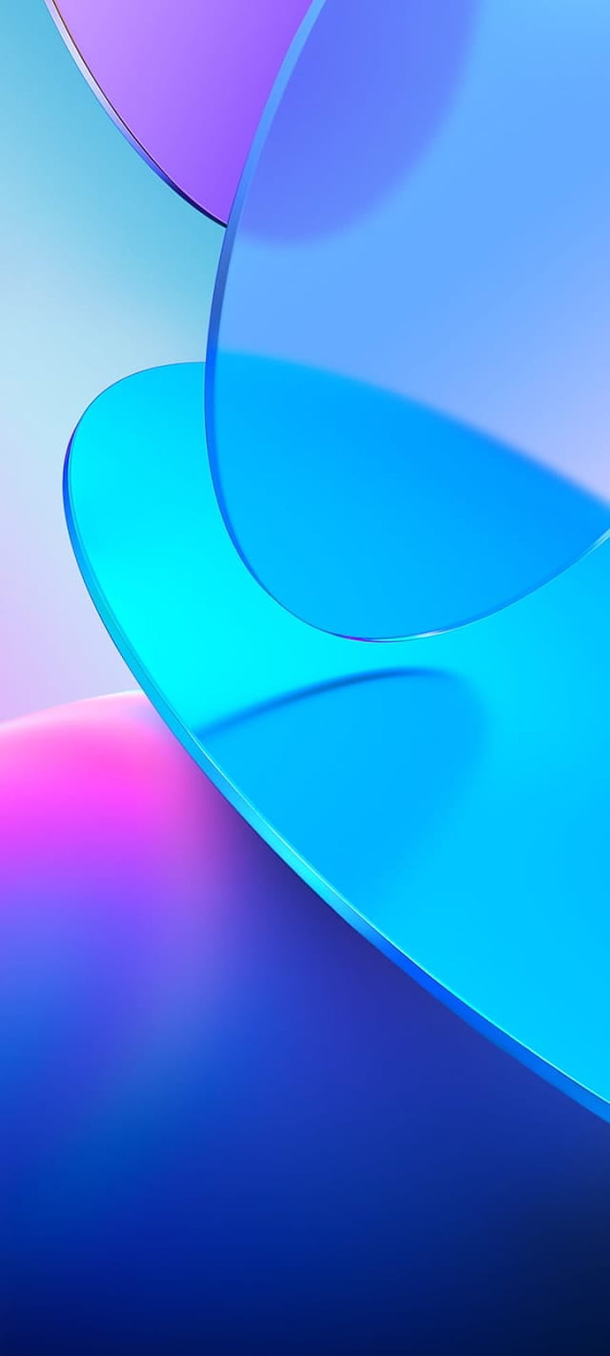 Vivo Y20s and Y21 Abstract Gradient Wallpaper with Blue and Purple Geometric Shapes HD phone wallpaper