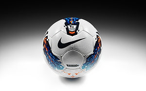 Nike Premier League Official Match Ball with Barclays Sponsorship and Digital Pattern Design HD wallpaper