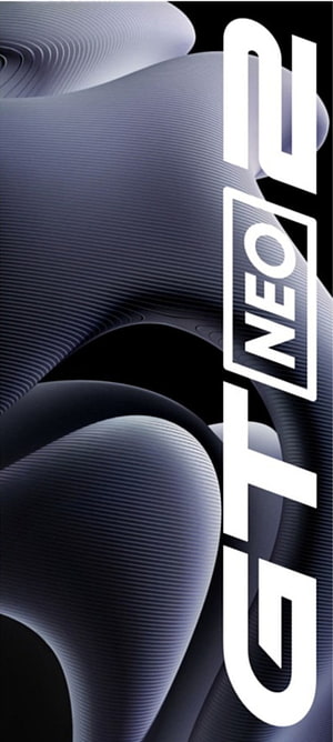 Realme GT Neo 2 Abstract 3D Wave Wallpaper with Dark Blue and Silver Tones HD phone wallpaper