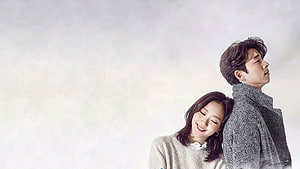 Korean Drama Couple Portrait with Soft Minimalist Background HD wallpaper