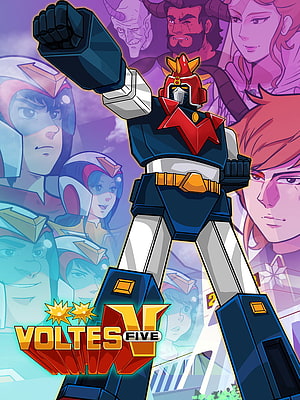 Voltes V Mecha Robot Anime Poster with Hero Squad and Villain Characters HD phone wallpaper