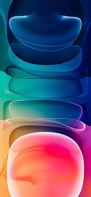 Vibrant Abstract Gradient Wallpaper with Flowing Blue and Pink Organic Shapes HD phone wallpaper