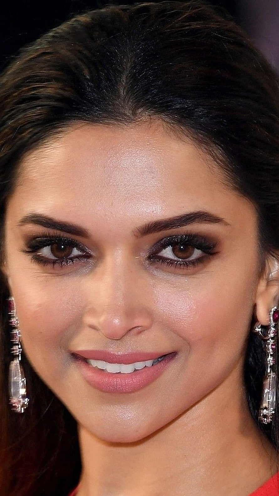 Deepika Padukone Close-Up Portrait With Elegant Jewelry And Warm Smile HD phone wallpaper