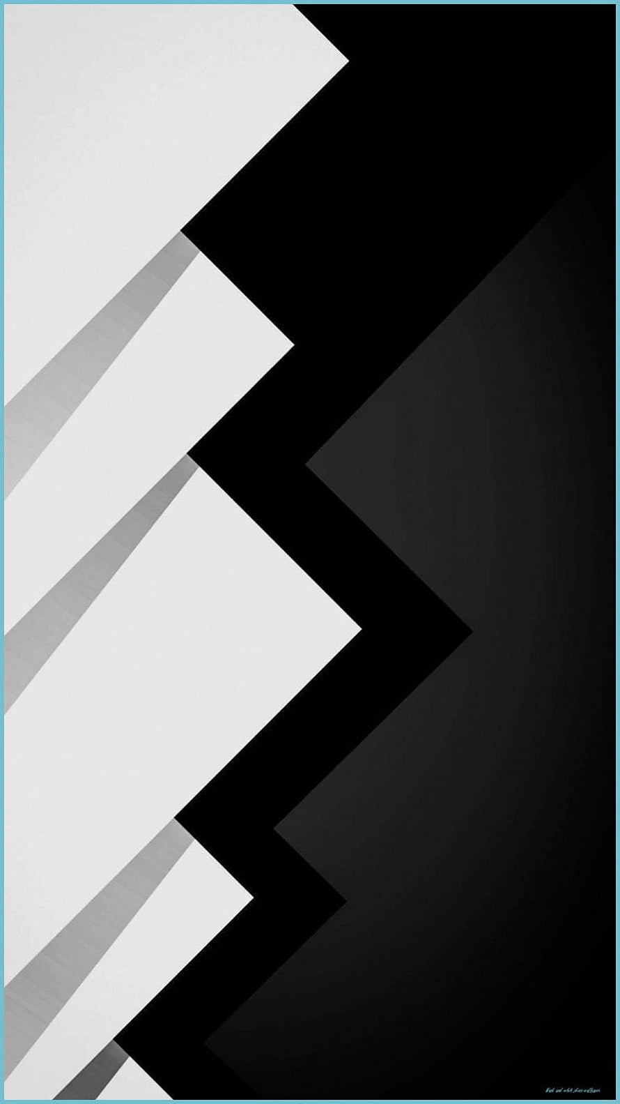 Minimalist Black and White Geometric Abstract Wallpaper with Sharp Diagonal Lines HD phone wallpaper