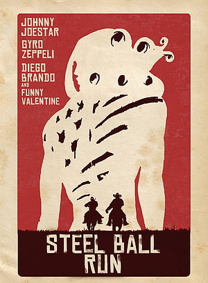 Steel Ball Run JoJo's Bizarre Adventure Minimalist Western Poster Art HD phone wallpaper