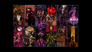 Cyberpunk 2077 Tarot Card Collection Featuring Iconic Characters and Dark Neon Aesthetics HD wallpaper