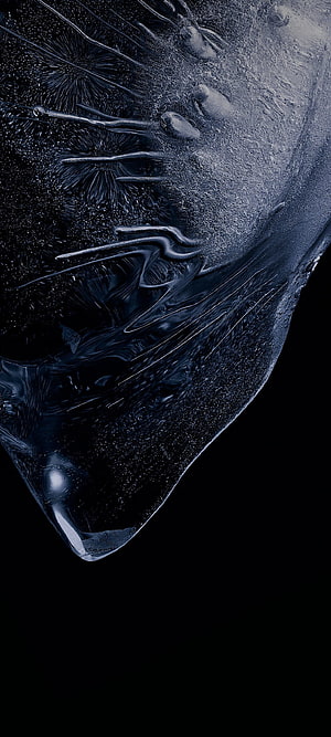 Dark Abstract Liquid Texture with Intricate Bubbles and Flowing Patterns HD phone wallpaper
