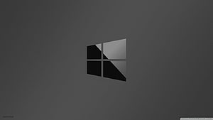 Minimalist Windows 10 Logo on Dark Gray Background HD wallpaper