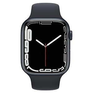 Apple Watch Series 7 Midnight 45mm GPS with Black Sport Band and Analog Face HD phone wallpaper