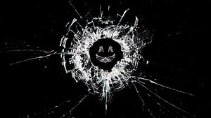 Black Mirror Season 5 Shattered Glass Smiling Face Dark Aesthetic Wallpaper HD wallpaper