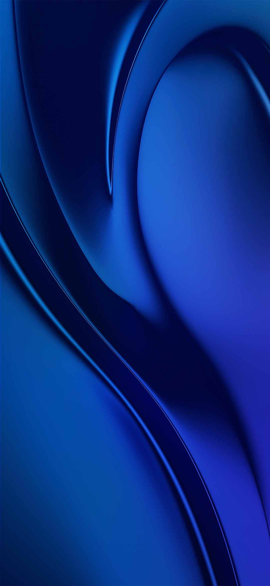 Sleek Blue Abstract Curves and Smooth Metallic Surfaces for Minimalist Desktop Backgrounds HD phone wallpaper