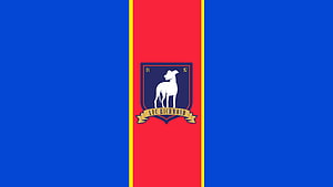 AFC Richmond Club Crest on Blue and Red Background HD wallpaper