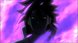 Indra Otsutsuki Anime Character Portrait with Purple Energy Aura and Rinnegan Eyes HD wallpaper