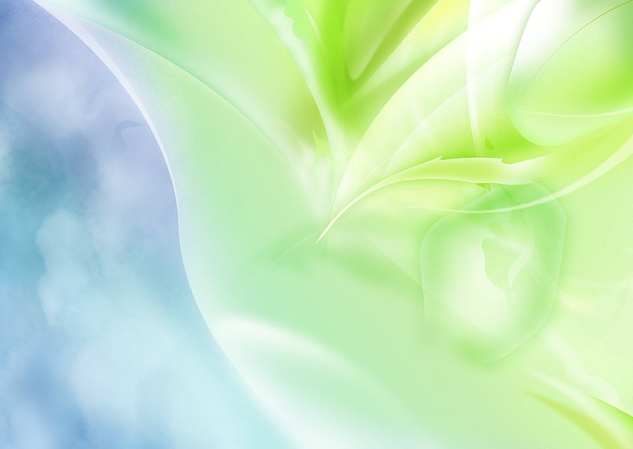 Soft Green and Blue Abstract Flow with Delicate Light Lines and Ethereal Gradients HD wallpaper
