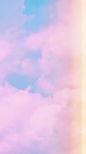 Soft Pastel Clouds and Dreamy Sky in Pink and Blue Tones HD phone wallpaper