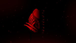 Acer Predator Red Skull Gaming Logo on Dark Background HD wallpaper