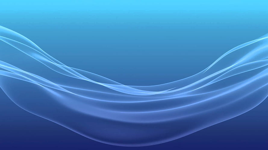 PlayStation Blue Abstract Wave Background with Flowing Light Ribbons HD wallpaper