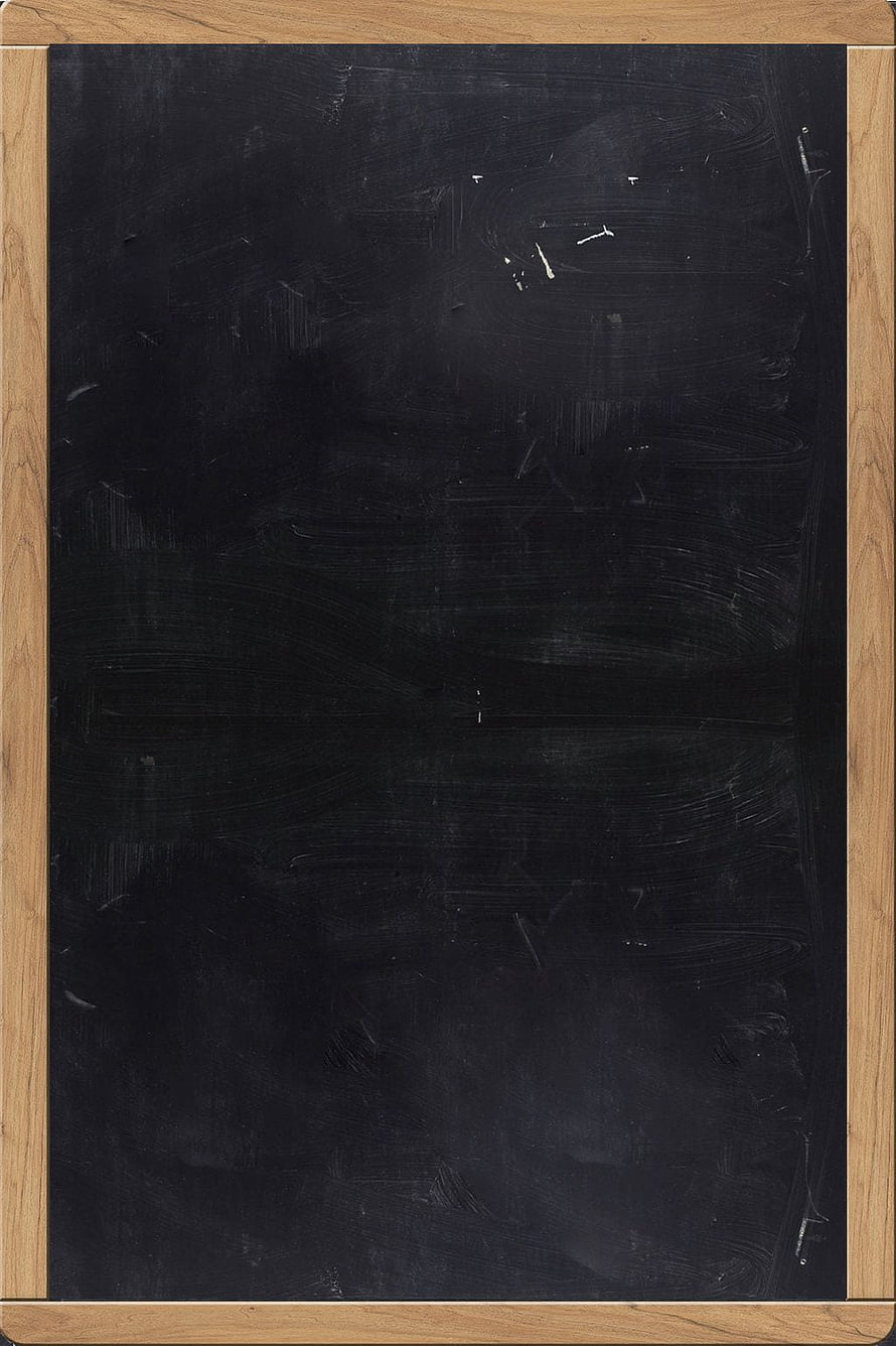 Vintage Wooden Framed Blackboard with Faint Chalk Marks and Worn Surface HD phone wallpaper