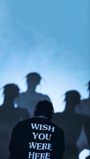 Travis Scott Wish You Were Here Concert Silhouette Wallpaper HD phone wallpaper