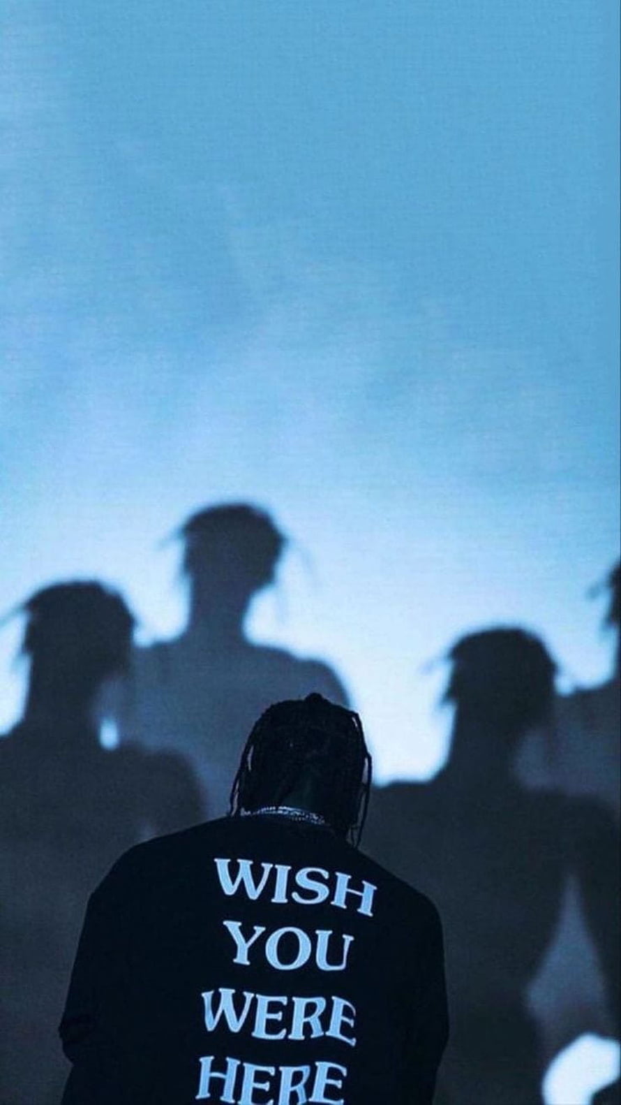 Travis Scott Wish You Were Here Concert Silhouette Wallpaper HD phone wallpaper