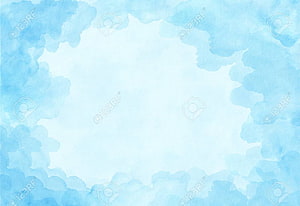 Soft Light Blue Watercolor Frame with White Center Space for Text or Design HD wallpaper