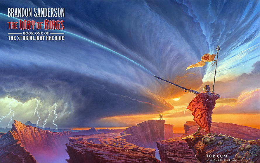 The Way of Kings Fantasy Book Cover Art by Michael Whelan HD wallpaper