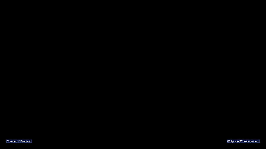 Minimalist Pure Black Screen with Subtle Text Elements for Desktop HD wallpaper