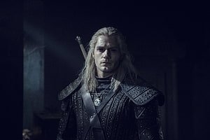 Henry Cavill as Geralt of Rivia in The Witcher Series Dark Fantasy Portrait HD wallpaper