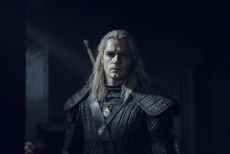 Henry Cavill as Geralt of Rivia in The Witcher Series Dark Fantasy Portrait HD wallpaper