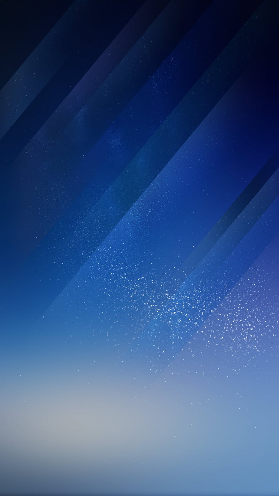 Abstract Blue Diagonal Stripes with Scattered Star Particles and Soft Gradient Glow HD phone wallpaper
