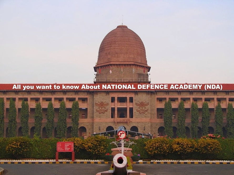 National Defence Academy Main Building with Central Dome and Military Display HD wallpaper