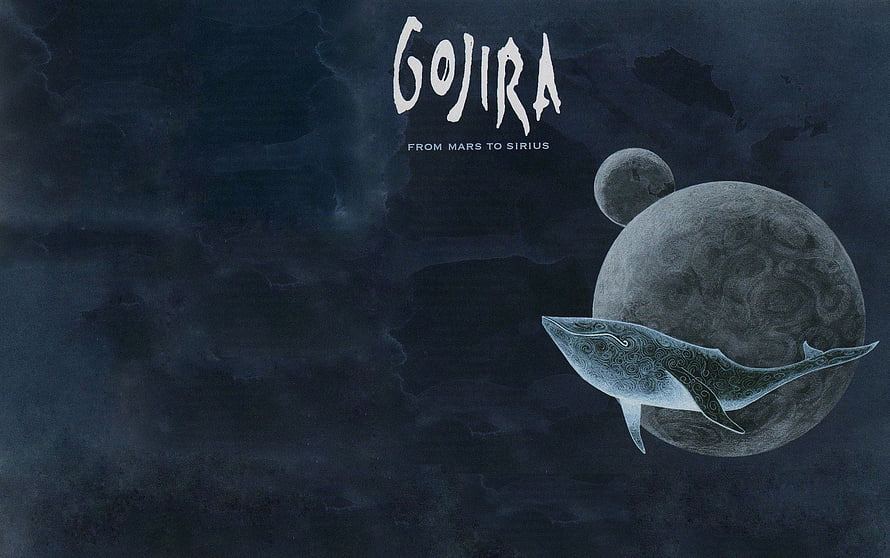 Gojira From Mars To Sirius Album Artwork Featuring Ornate Whale and Celestial Bodies HD wallpaper