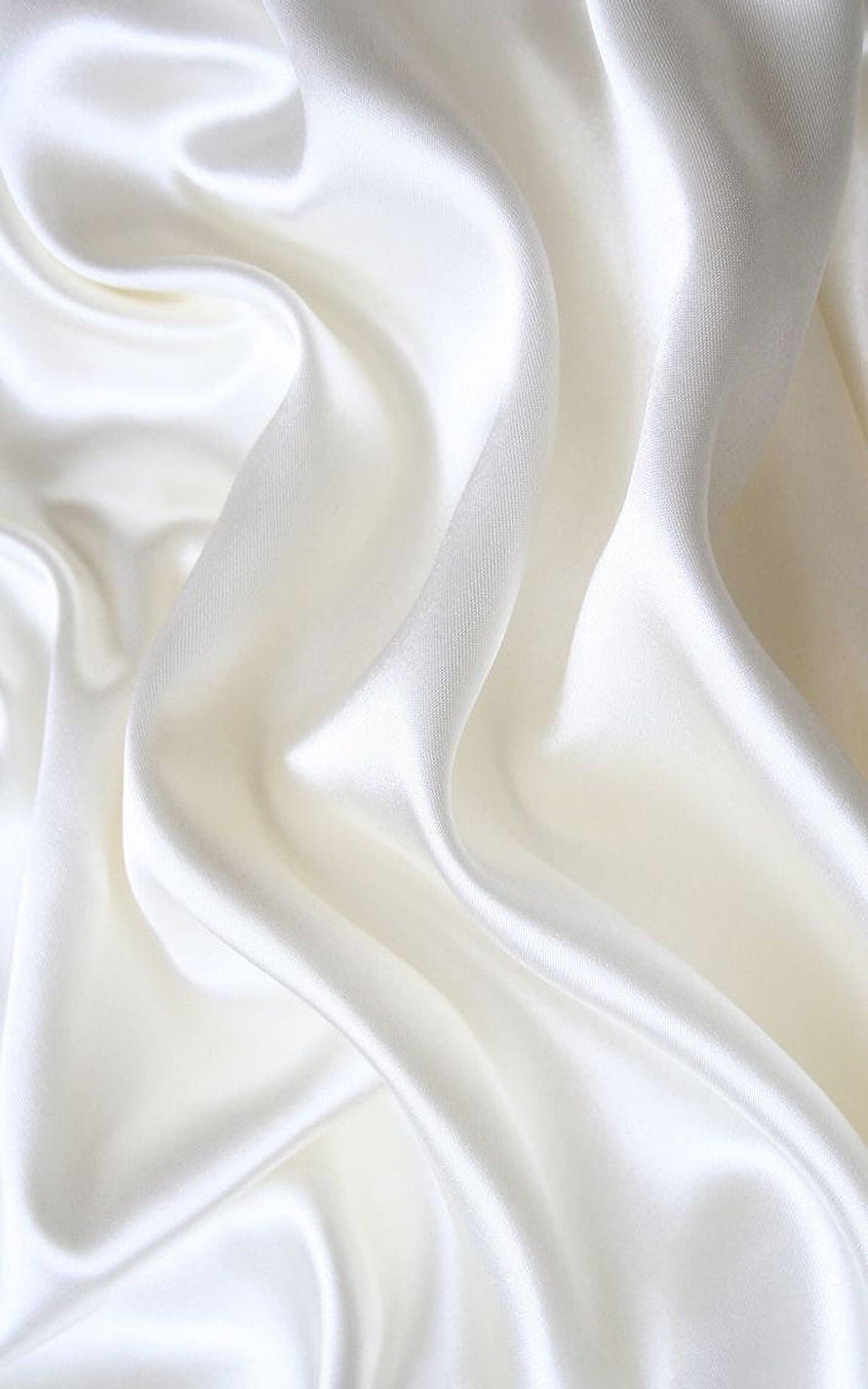 Flowing White Satin Fabric with Soft Folds and Lustrous Sheen HD phone wallpaper