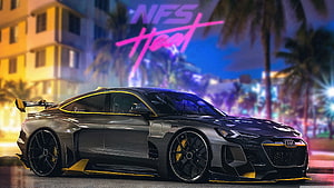 Need for Speed Heat Audi R8 Night City Neon Wallpaper HD wallpaper
