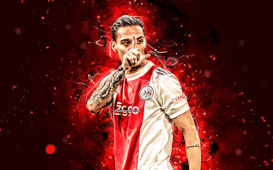 Antony in Ajax Kit with Red Neon Smoke Effect HD wallpaper