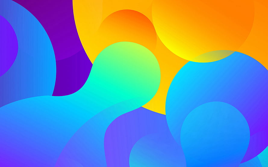 Vibrant Material Design Abstract Waves with Fluid Color Gradients HD wallpaper