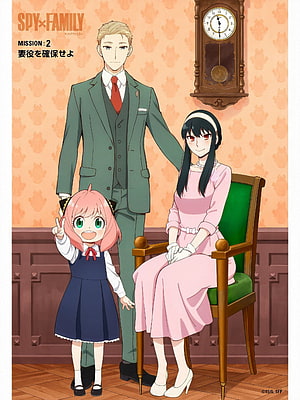 Spy x Family Forged Family Portrait with Loid, Yor, and Anya in Formal Attire HD phone wallpaper