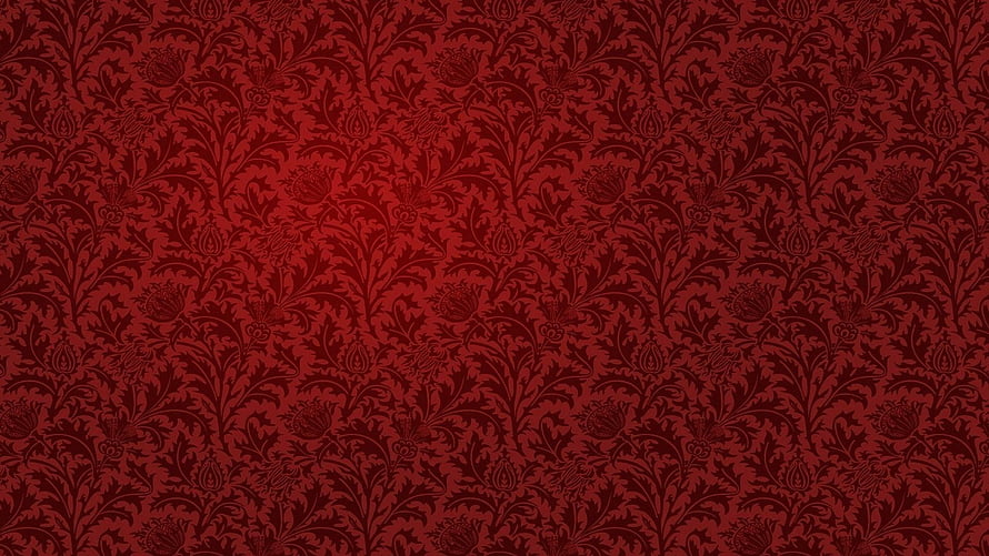 Dark Maroon Damask Floral Pattern with Vintage Ornamental Texture HD wallpaper