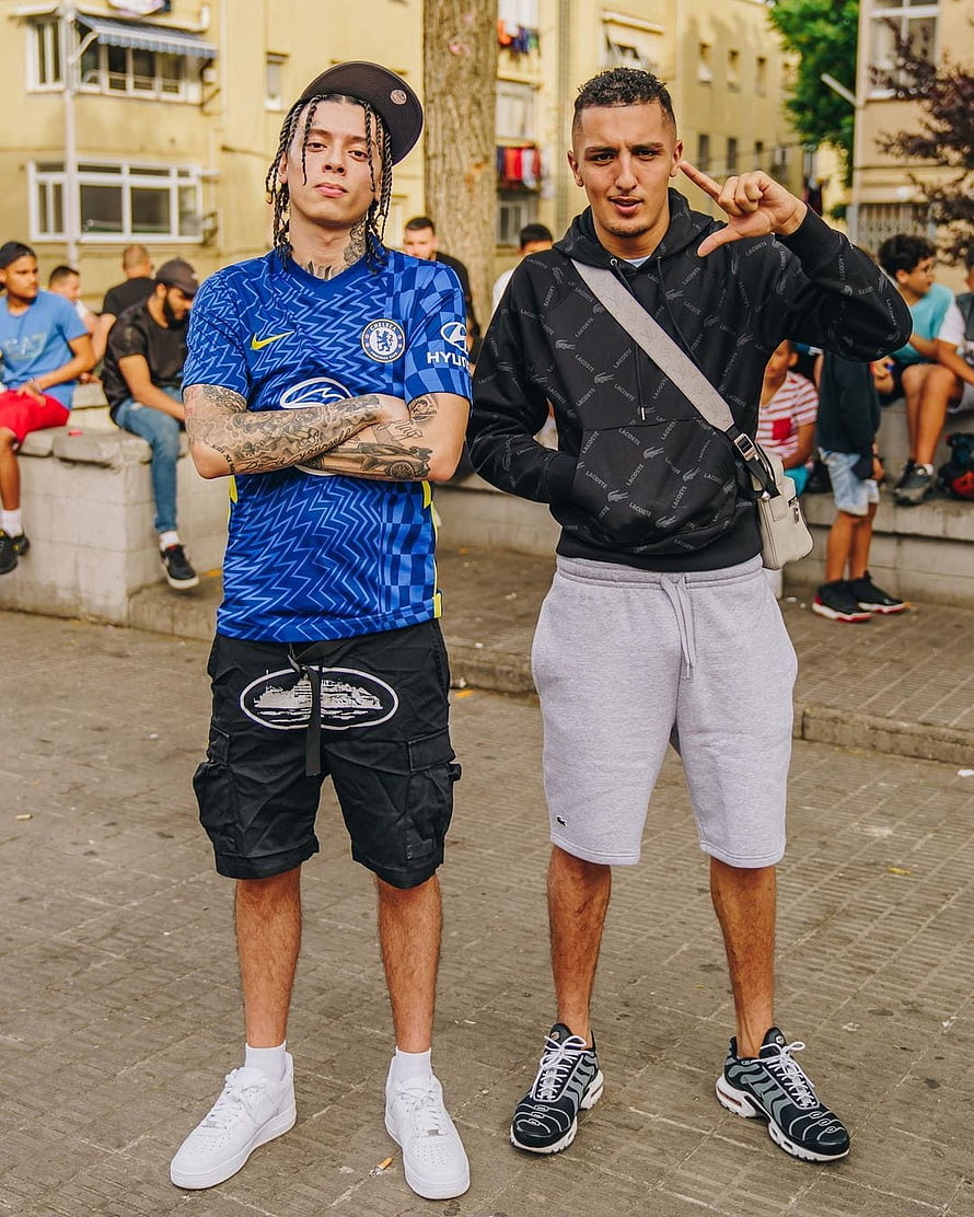 Central Cee and Morad in Streetwear Fashion on Urban Street HD phone wallpaper