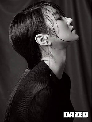 Seo Ye Ji Black and White Profile Portrait for Dazed Korea Magazine Editorial HD phone wallpaper