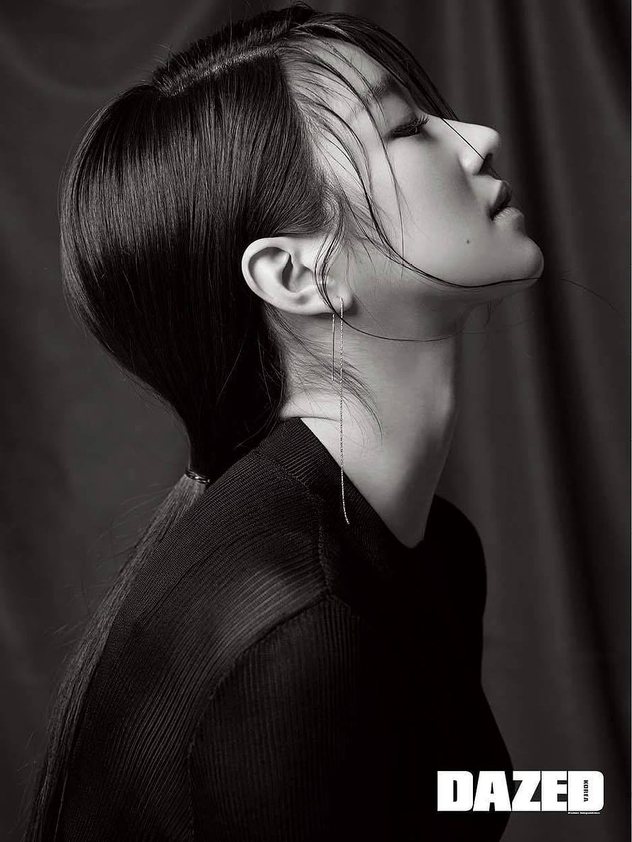Seo Ye Ji Black and White Profile Portrait for Dazed Korea Magazine Editorial HD phone wallpaper