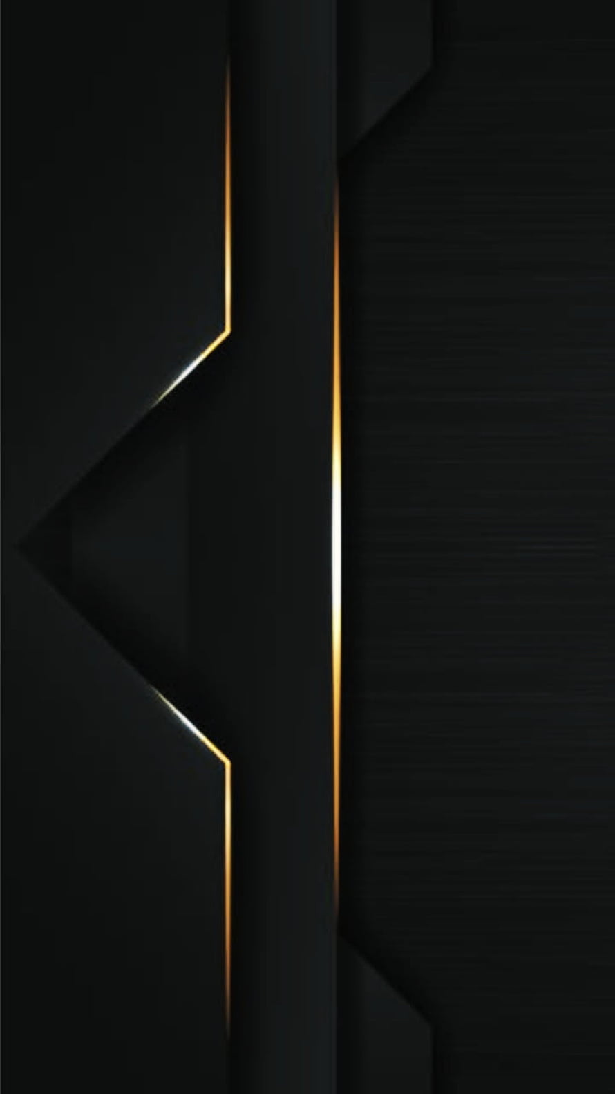 Sleek Black and Gold Geometric Abstract Pattern with Sharp Angular Lines HD phone wallpaper