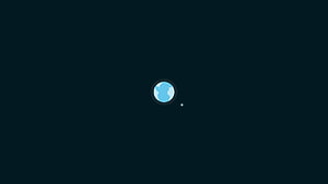 Minimalist Earth and Moon Illustration on Dark Space Background HD wallpaper