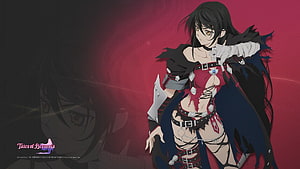 Velvet Crowe from Tales of Berseria in Red and Black Armor HD wallpaper