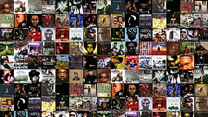 Hip Hop Album Cover Collage Featuring 2Pac, DMX, Big Pun, and Wu-Tang Clan HD wallpaper