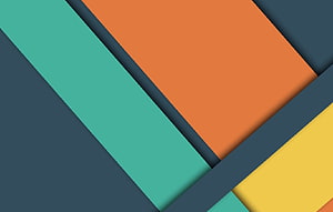 Abstract Geometric Diagonal Stripes in Teal Orange and Yellow on Dark Slate Background HD wallpaper